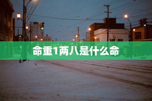 命重1两八是什么命