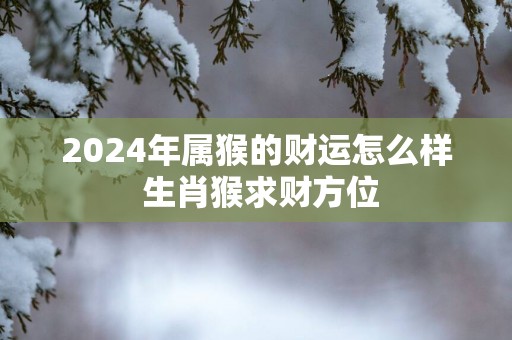 2025年属猴的财运怎么样 生肖猴求财方位