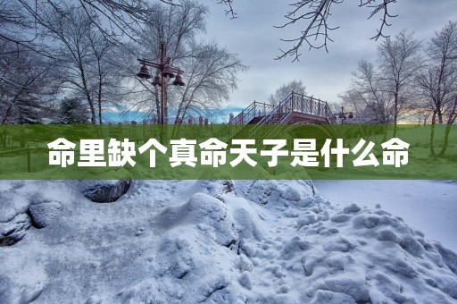 命里缺个真命天子是什么命