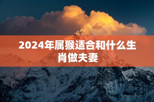 2025年属猴适合和什么生肖做夫妻