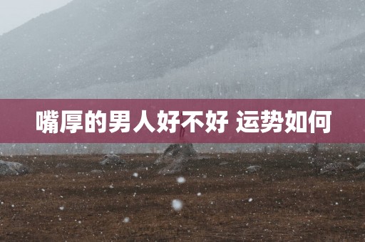 嘴厚的男人好不好 运势如何