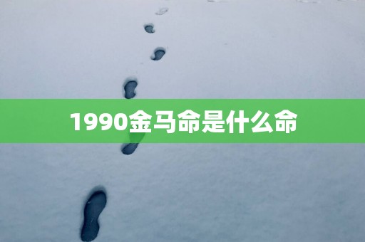 1990金马命是什么命