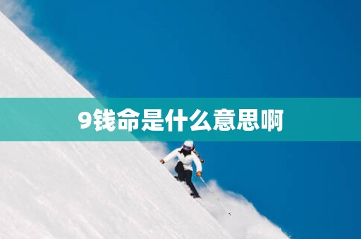 9钱命是什么意思啊