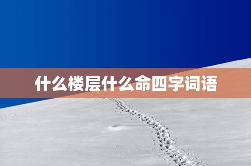 什么楼层什么命四字词语