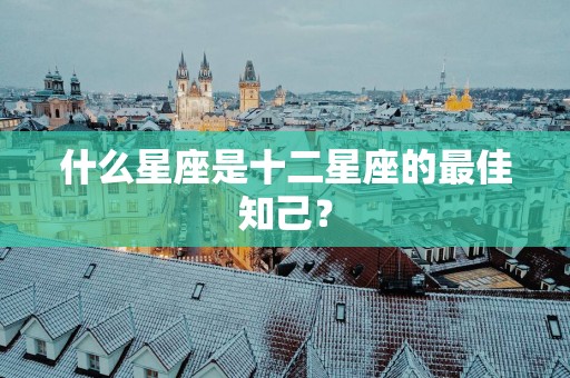 什么星座是十二星座的最佳知己？
