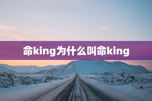 命king为什么叫命king