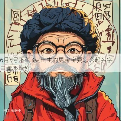 6月5号下午3点出生的男宝宝要怎么起名字，用哪些字好