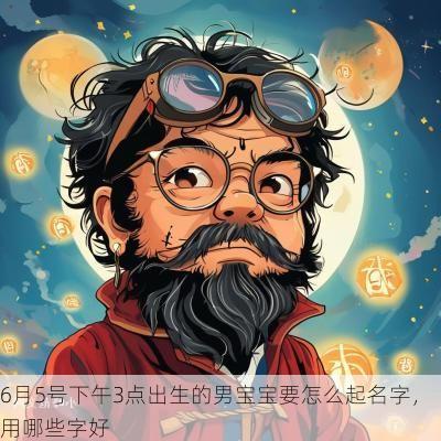 6月5号下午3点出生的男宝宝要怎么起名字，用哪些字好