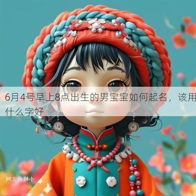 6月4号早上8点出生的男宝宝如何起名，该用什么字好