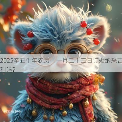 2025辛丑蛇年农历十一月二十三日订婚纳采吉利吗？