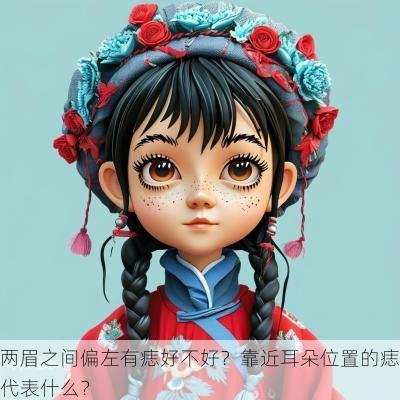 两眉之间偏左有痣好不好？靠近耳朵位置的痣代表什么？