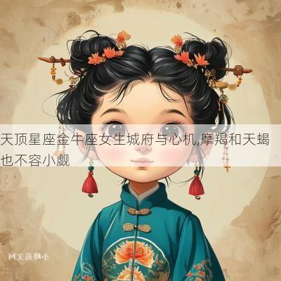 天顶星座金牛座女生城府与心机,摩羯和天蝎也不容小觑