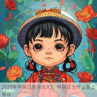 2025年甲辰日查询(6天)，甲辰日为什么是上等命