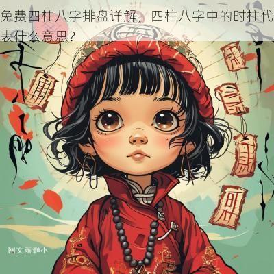 免费四柱八字排盘详解，四柱八字中的时柱代表什么意思？