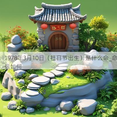 1978年3月10日（社日节出生）是什么命_命运如何