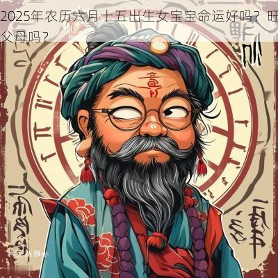 2025年农历六月十五出生女宝宝命运好吗？旺父母吗？