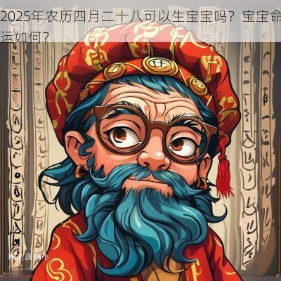 2025年农历四月二十八可以生宝宝吗？宝宝命运如何？