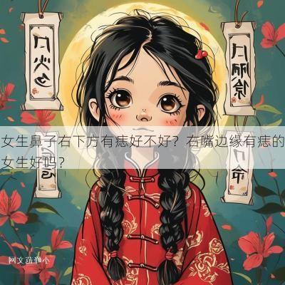 女生鼻子右下方有痣好不好？右嘴边缘有痣的女生好吗？