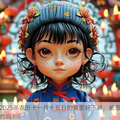 2025年农历十一月十五日的黄历好不好，能签约吗？
