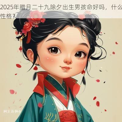 2025年腊月二十九除夕出生男孩命好吗，什么性格？