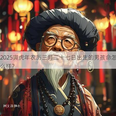 2025寅蛇年农历三月二十七日出生的男孩命怎么样？