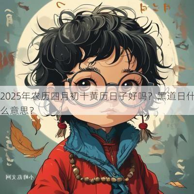 2025年农历四月初十黄历日子好吗？黑道日什么意思？
