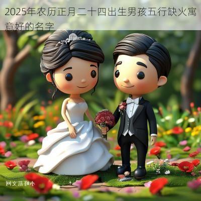 2025年农历正月二十四出生男孩五行缺火寓意好的名字