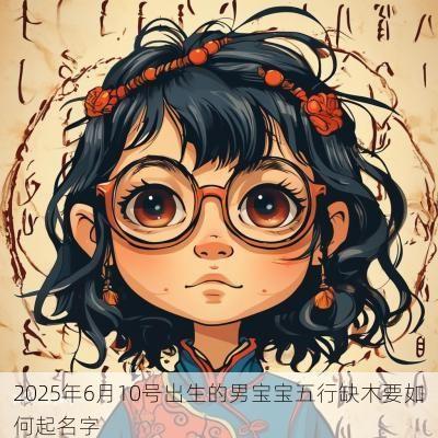 2025年6月10号出生的男宝宝五行缺木要如何起名字
