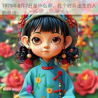 1979年8月7日是什么命，各个时辰出生的人的命运