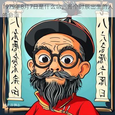 1979年8月7日是什么命，各个时辰出生的人的命运