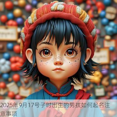 2025年9月17号子时出生的男孩如何起名注意事项