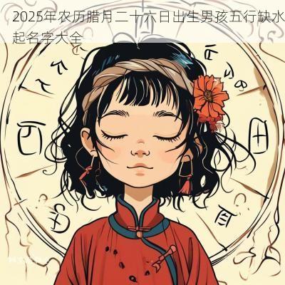 2025年农历腊月二十六日出生男孩五行缺水起名字大全