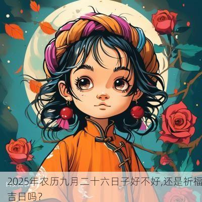 2025年农历九月二十六日子好不好,还是祈福吉日吗？