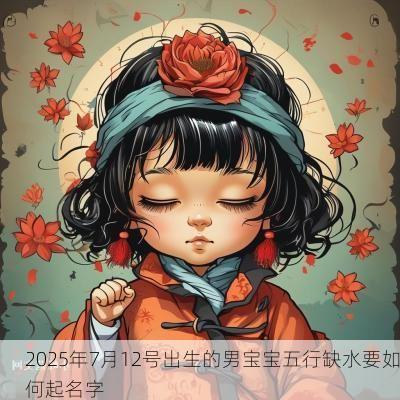 2025年7月12号出生的男宝宝五行缺水要如何起名字