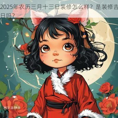 2025年农历三月十三日装修怎么样？是装修吉日吗？