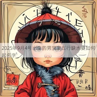 2025年9月4号出生的男宝宝五行缺水要如何起名字