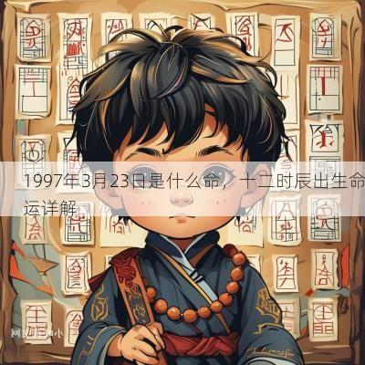 1997年3月23日是什么命，十二时辰出生命运详解