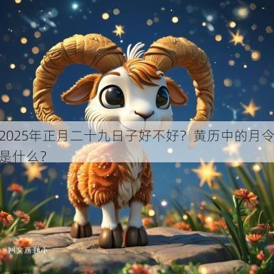 2025年正月二十九日子好不好？黄历中的月令是什么？