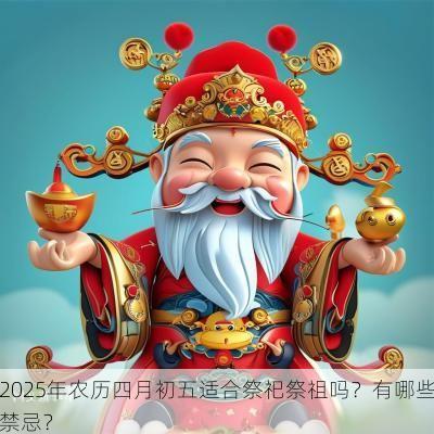 2025年农历四月初五适合祭祀祭祖吗？有哪些禁忌？