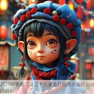 2025年农历二月二十六是吉日吗适合出行出远门吗？