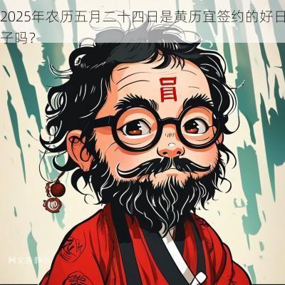 2025年农历五月二十四日是黄历宜签约的好日子吗？