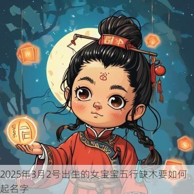 2025年3月2号出生的女宝宝五行缺木要如何起名字