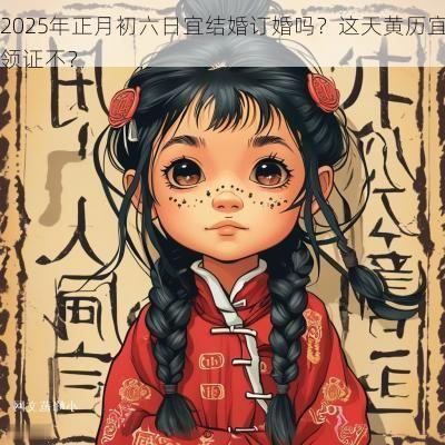 2025年正月初六日宜结婚订婚吗？这天黄历宜领证不？