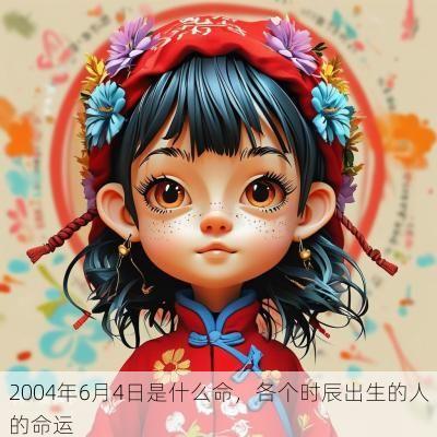 2004年6月4日是什么命，各个时辰出生的人的命运