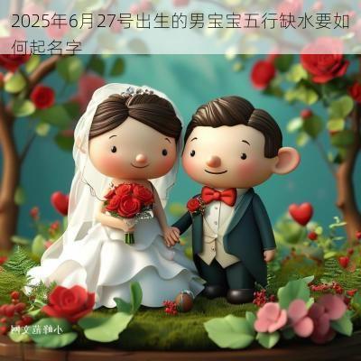 2025年6月27号出生的男宝宝五行缺水要如何起名字