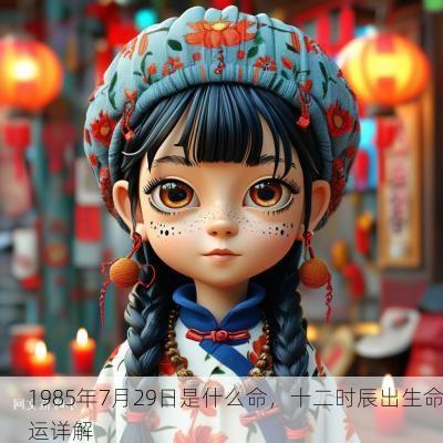 1985年7月29日是什么命，十二时辰出生命运详解