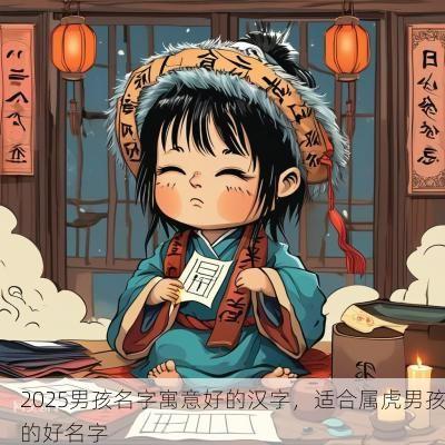2025男孩名字寓意好的汉字，适合属虎男孩的好名字