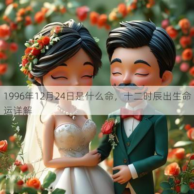 1996年12月24日是什么命，十二时辰出生命运详解