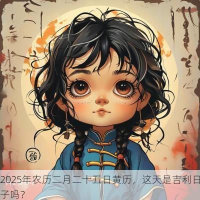 2025年农历二月二十五日黄历，这天是吉利日子吗？