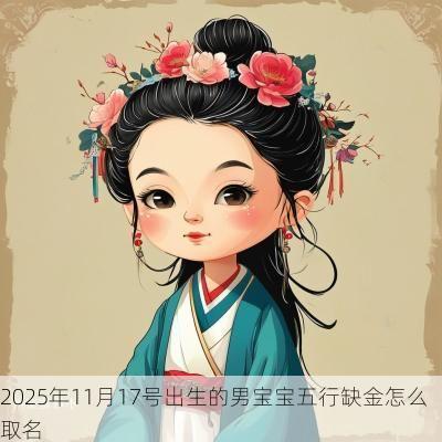 2025年11月17号出生的男宝宝五行缺金怎么取名